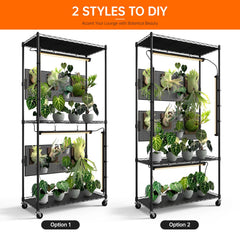 Bstrip pegboard closeup with hanging pots demonstrating creative suspension