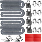 Btanadi front packaging showing 4 hoses and included clamps for quick replacement