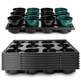 BTPLASTIK front view showing 12-cell tray holding pots for safer transport