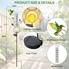 BUARO8AGA solar panel on top charging during day for automatic LED lighting