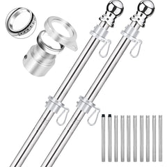 Bubblythe front view of two assembled poles showing stability benefit