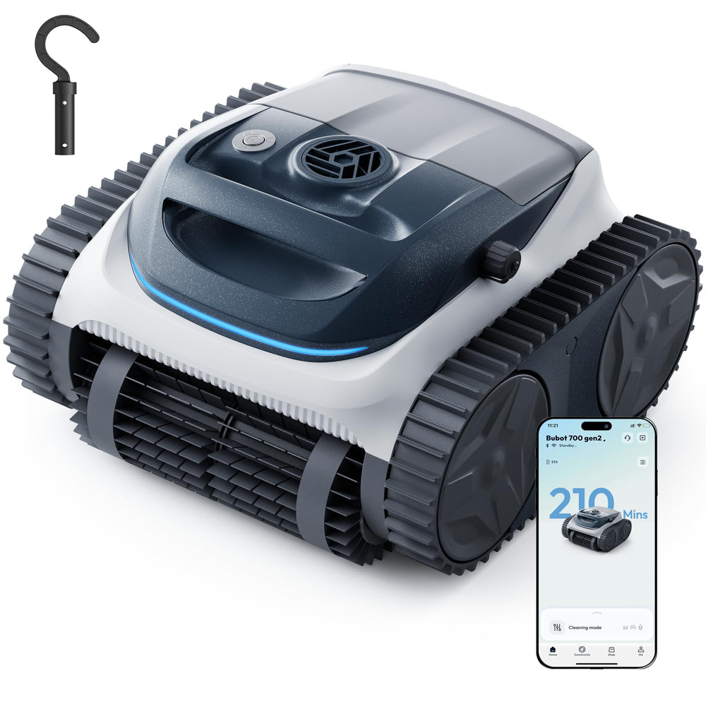 BUBLUE Bubot 700 front view showing sleek design and strong suction benefits