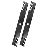 budrash front packaging showing two mulching blades and clear labeling, ensures correct replacement