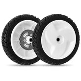 budrash front view of both replacement wheels showing included parts and benefit of complete kit