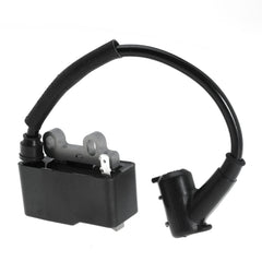 Bufeeg ignition coil front view showing mounting points and durable housing for reliable replacement