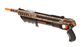 BUG-A-SALT front profile showing desert camo and ergonomic grip for confident handling