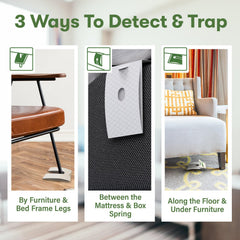 BugMD interceptor folded between mattress and frame for discreet monitoring