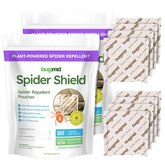 BugMD front packaging showing Spider Shield pouches and product benefit