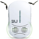 BugWomp BEU-W front view in stealth white showing compact design and easy plug-in benefit