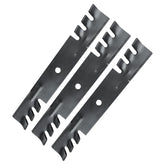 Bularie front view of three 48 inch blades showing fit and finish