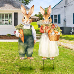 Bunny Chorus front view showing vintage bunny and carrot design, adds charm