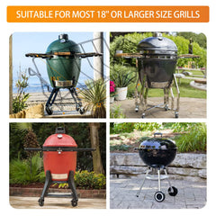 Burly grill holding six rib slabs vertically to increase cooking capacity efficiently