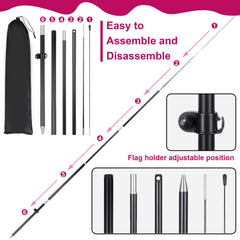 Buryeah H-pile stake and pole detail demonstrating secure installation in lawn