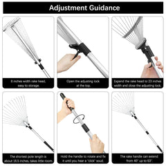 Buyplus handle fully extended showing telescopic reach and comfort