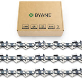 BYANE chainsaw chain front packaging showing model and benefits