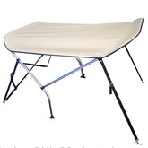 C CLINK canopy front view showing full shade and sleek profile benefit