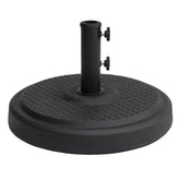 C-Hopetree front view of base showing stable black finish and decorative appeal