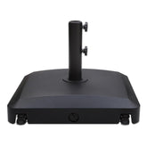 C-Hopetree front view assembled base showing sturdy black design and stable support