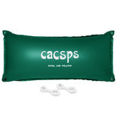 CACSPS pool pillow front view showing size and shape, protects pool center