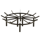 CADANI front view of 24 inch round grate showcasing sturdy iron construction and safety