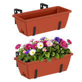 CADUKE front view red planter showing clean lines and space-saving benefit