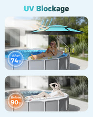 Calanofin cup holders detail keeping drinks secure by the pool