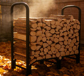 CALIDOLA front view full rack showing stable storage and elevated design