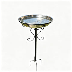 CALIDOLA bird bath held by hand for scale showing 11.6-inch bowl and user-friendly size