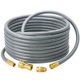 CALPOSE front view showing hose and fittings for easy grill connection