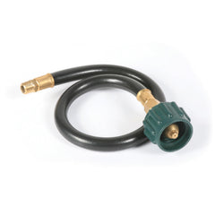 Camco 59843 front view showing ACME nut and 1/4" NPT fitting for secure connection