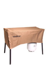 Camp Chef fabric texture with beads of water showing weather resistance