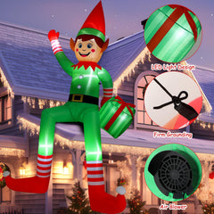 Capoda elf beside house illustrating 11.8 ft size and visibility