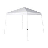 Caravan canopy front view showing full 10x10 shelter and shade benefit