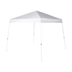 Caravan canopy front view showing full 10x10 shelter and shade benefit