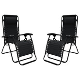 Caravan chair front view showing reclining comfort and sturdy build