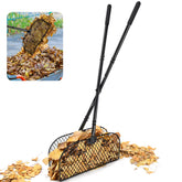 CAROD front view showing full rake and benefits for easy yard cleanup