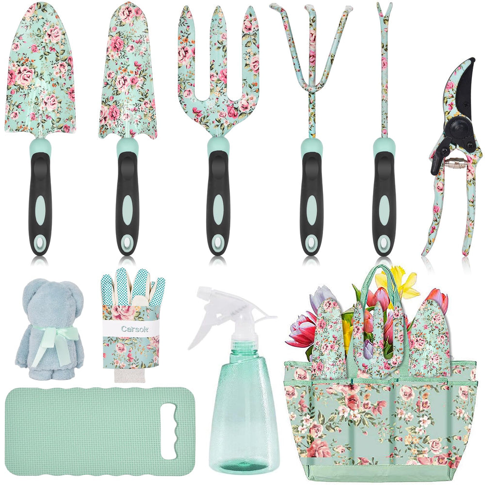 Carsolt front packaging shows full floral tool set and gifting appeal