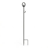 Carson front view of black wreath stake showing stable silhouette and durable finish