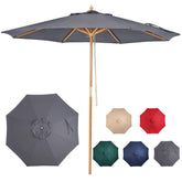 CASUNER 9ft umbrella front canopy providing wide shaded area