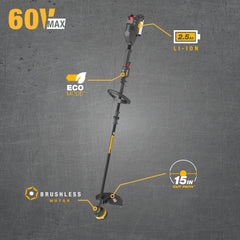 CAT DG610 head close-up highlighting Quick Line Load for quick line changes