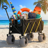 CAtArt front view folded wagon showing compact storage and portability