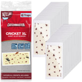 Catchmaster front view of Cricket XL glue board showing attractant pattern and large surface for trapping