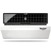 Catchmaster front panel showing sleek white housing and discreet design benefit: blends into interiors