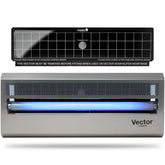 Catchmaster front view showing aluminum housing and discreet design benefit