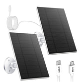 Catgod 5W solar panel front view showing tidy frame and cells for reliable charging