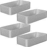 CATMANOR front view of four galvanized raised garden beds showing neat layout and durable finish