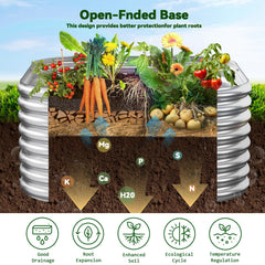 CATMANOR planted raised bed with vegetables illustrating productive compact gardening