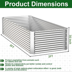 CATMANOR raised bed next to hands and tools showing scale and easy tool-free assembly