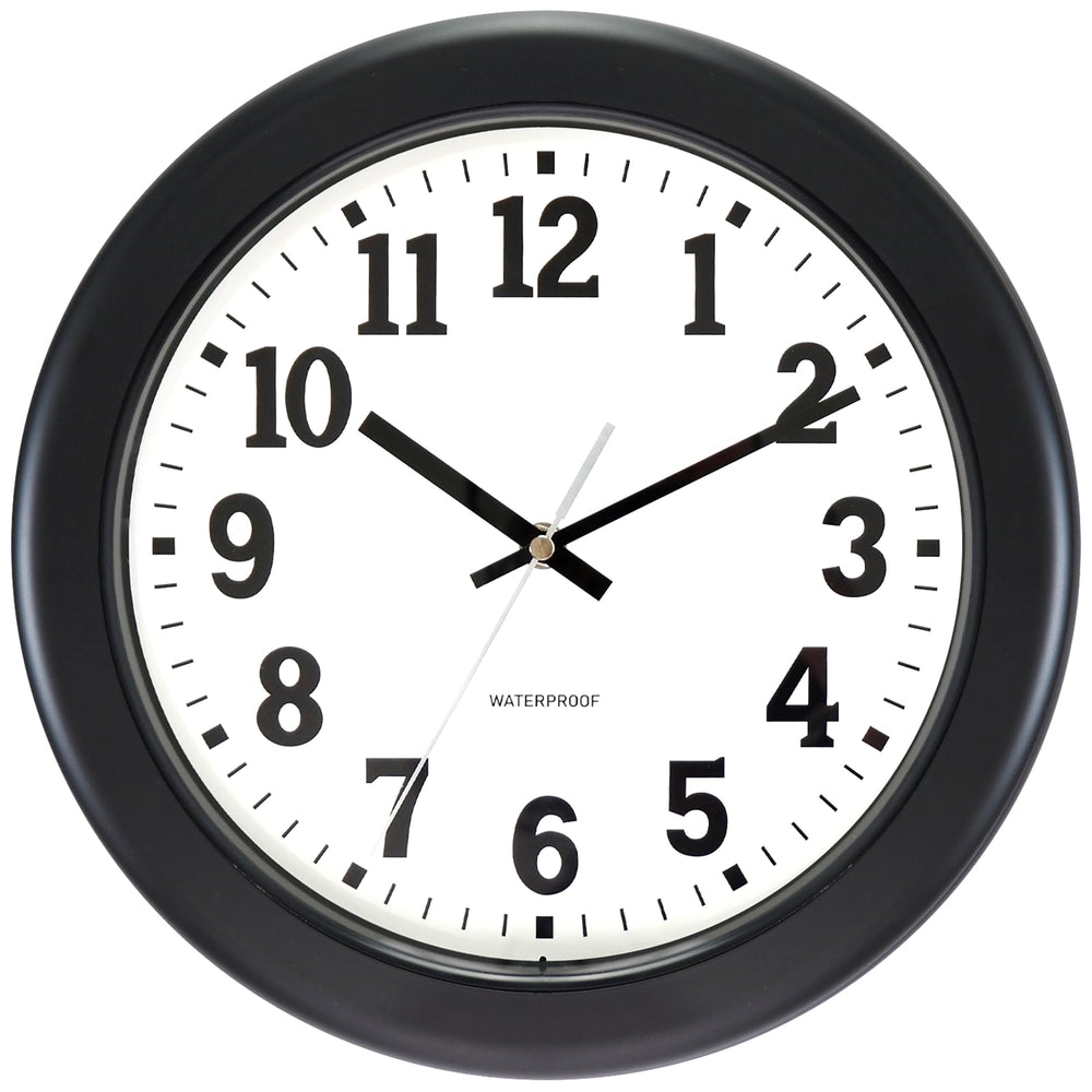 Caysie front view showing clean black frame and clear numerals, easy time reading