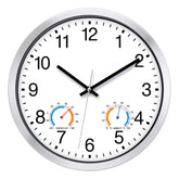 Caysie front view white clock showing clear black numerals for easy reading